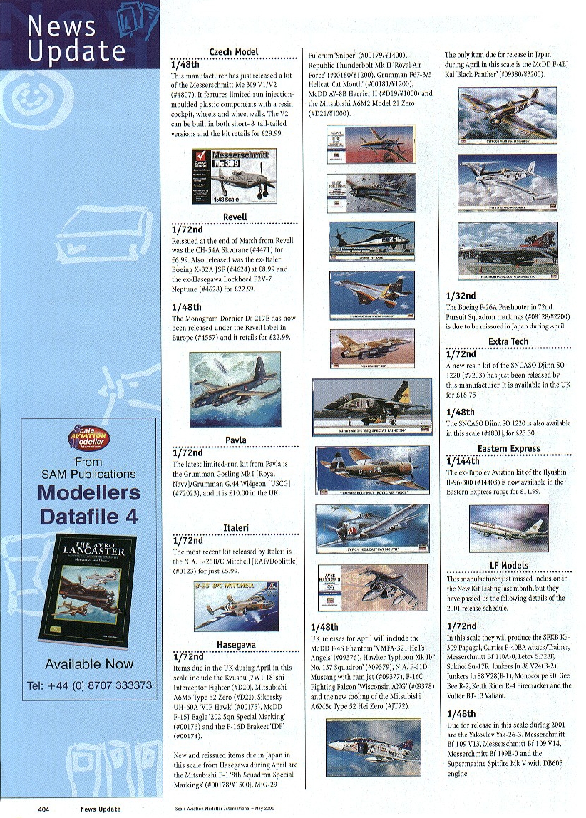 Scale Aviation Modeller International 2001-05